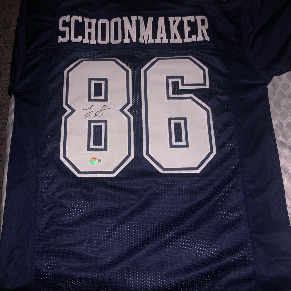 autographed Luke Schoonmaker jersey